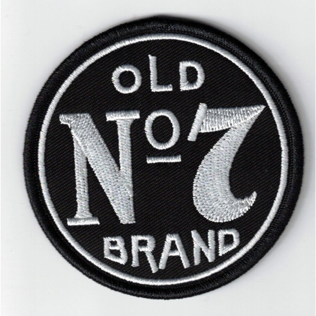 Jack Daniels No7 Brand Whiskey Embroidered 275x275n Iron  SewOn Patch